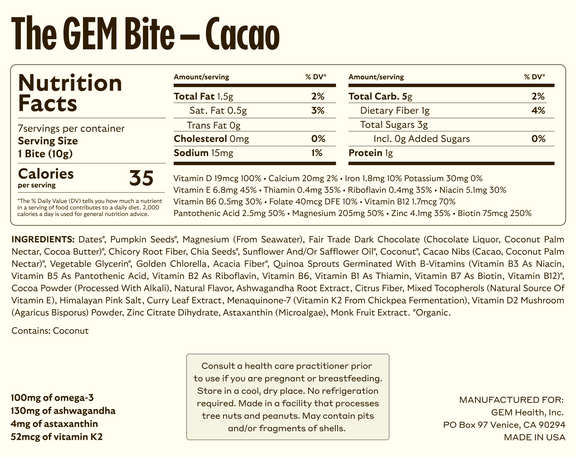 Daily Bite - Cacao - $55