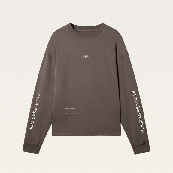GEM Long Sleeve Tee - Brown